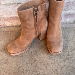 Dolce Vita Brown Suede Ankle Booties